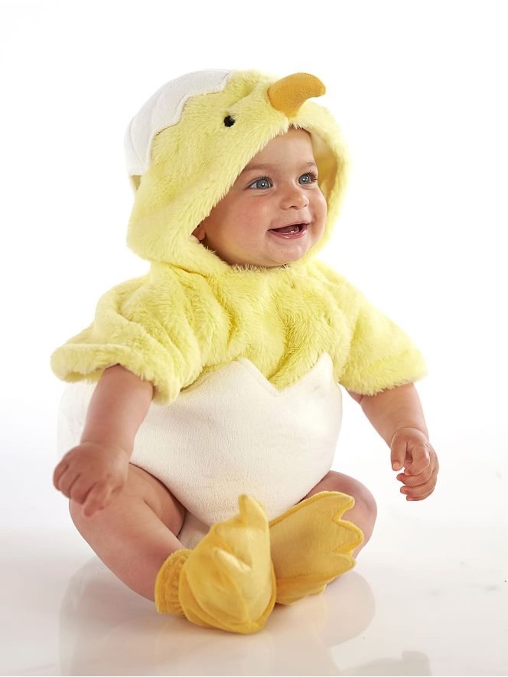 Pottery Barn Kids BABY CHICK with EGG Costume Infant Toddler 12-24M